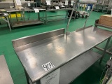 Inspection light table, 74”x24”x59”