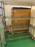 Wheeled adjustable metro rack