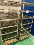Wheeled cart 71”x24”x70”