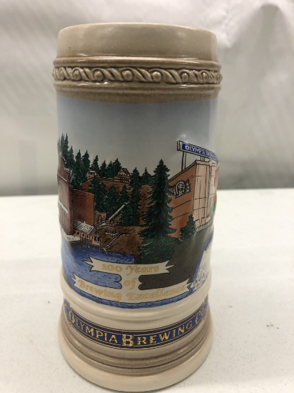 Olympia Beer stein "brewing Excellence"