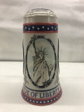 stroh's 100 year statue of Liberty stein