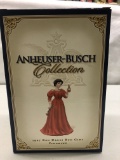 anheuser-busch 1907 red dress bud girl figurine