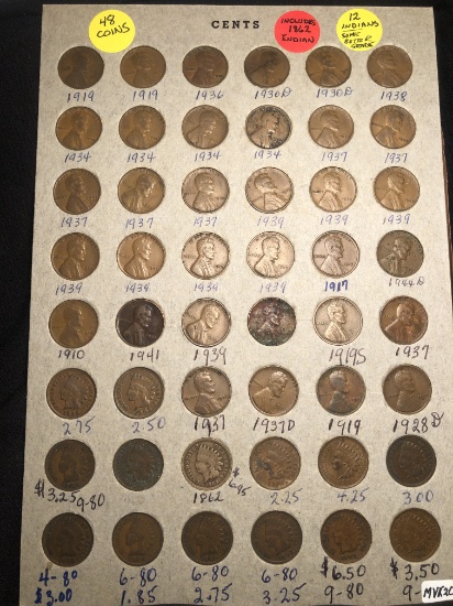 48 mixed cents on board