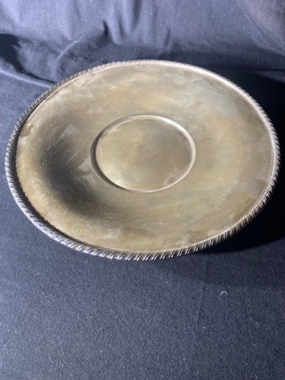 large 10" sterling silver plate