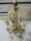 Gold Trimmed Decanter with 6 Goblets