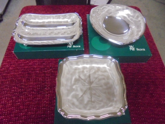 3 Silver Plated Serving Pieces