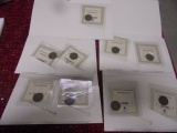 9 Indian Head Pennies with Certificates