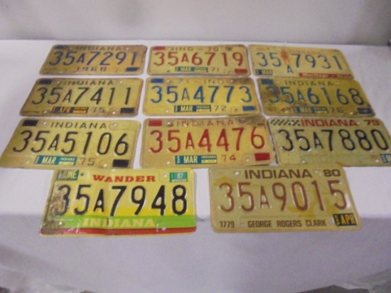 Vintage Licence Plates