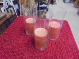 Set of 3 Candles and Huricanes