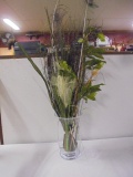 Vase of Dried Florals of Feathers