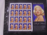 Full Sheet of Marylin Monroe Stamps