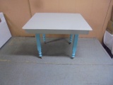 Grey and Turquoise Table