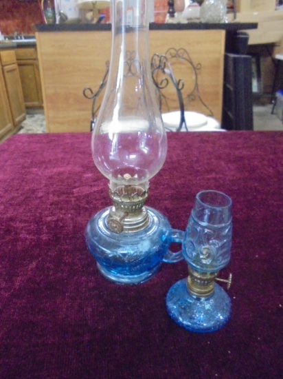 Pair of Miniture Oil Lamps