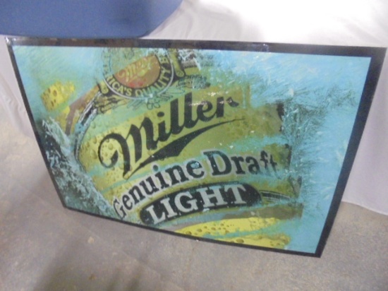Miller Genuine Draft Light-Plexi Bar Sign