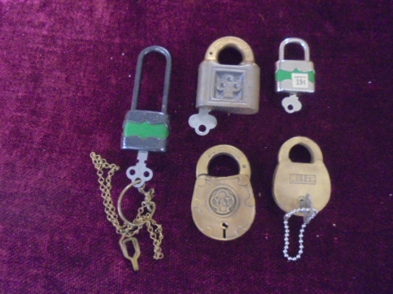 Lot of Antique Padlocks