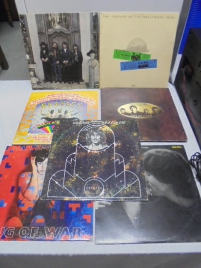 Group of Beatles Albums