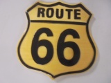 Wooden Route 66 Sign