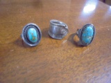 Turqiouse Rings and Spoon Ring