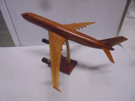 Solid Mahogany Airbus 340 Air Plane