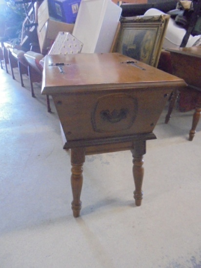 George E Bent Co Dough Box End Table