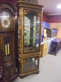 Double Lighted Curio Cabinet