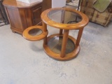 Round Fold Out End Table