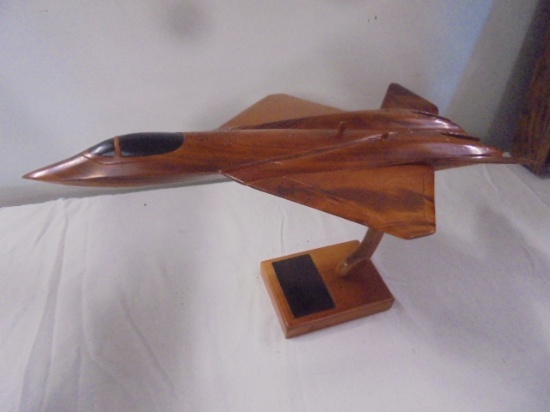 Solid Mahogany YF-23 Jet Fighter