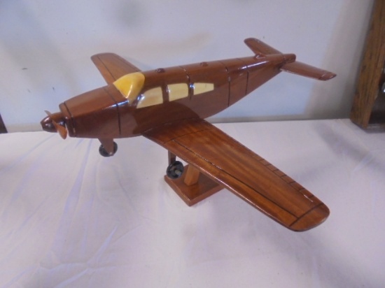 Solid Mahogany A-340 Prop Plane