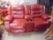 Red Leather Dual Reclining Loveseat