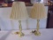 Pair of Brass Lamps