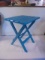 Blue Folding Side Table