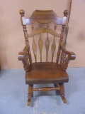 Heavy Built Wooden Rocking Chair