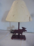 Metal Moose Lamp