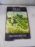 Peas Wood Sign