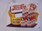 Pepsi Porcelain Enamel Sign