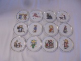 12 Miniature Hummel Plates