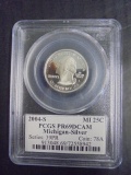 PCGS PR69DCAM Michigan Silver Quarter