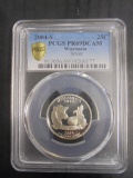 PCGS PR69DCAM Wisconsin Silver Quarter