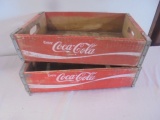 2 Vintage Wooden Coca-Cola Crates