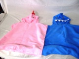 Pair of Children's hooded towels