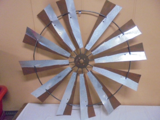 Large Galvanized Windmill Blade