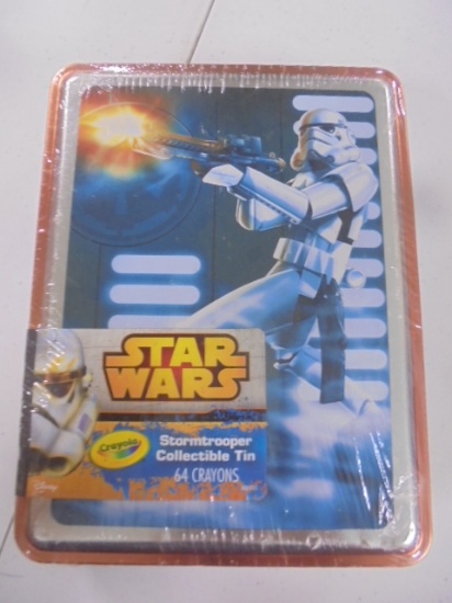 Crayola 64 Pack In Star Wars Storm Trooper Tin