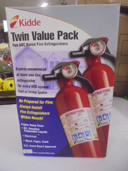 Kidde 2 Pack ABC Rated Fire Extinguishers