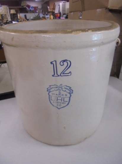 12 Gallon Acorn Wares UHL Pottery Co. Crock