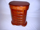 Hives and Honey Wood and Glass Jewelry Box