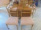 Beautiful Mid Century Drop Leaf Dining Table w/6 Chairs and 2 Center Leaves