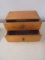 Antique Wooden Box w/2 Drawers