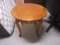 Round Wood End Table