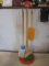 Wood Handle Child's Broom/Mop Set w/Wooden Stand