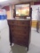 Antique 6 Drawer Chest of Drawers W/Mirror